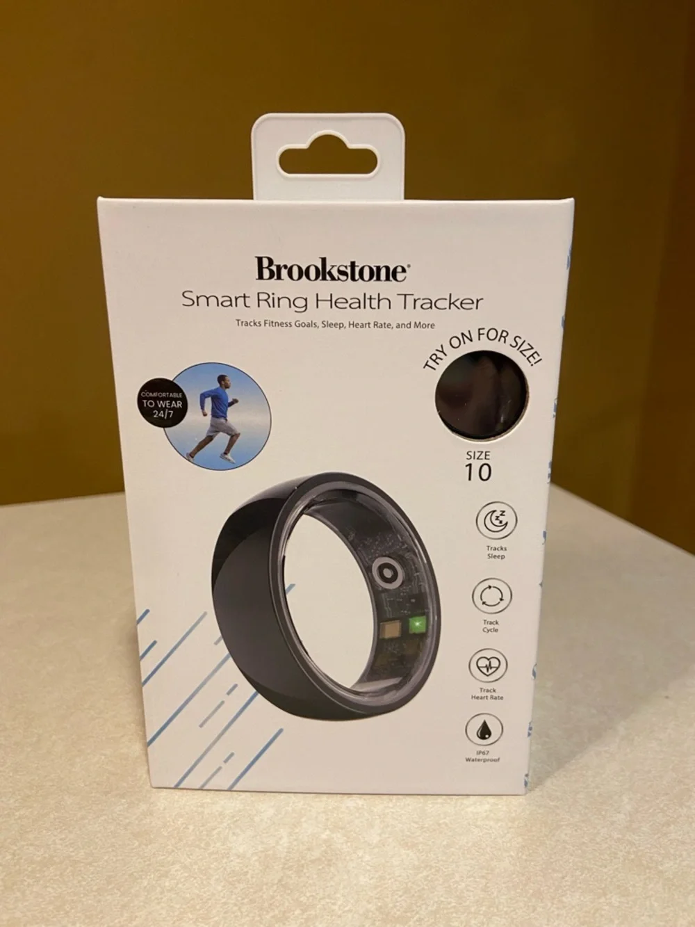 Brook stone smart ring health tracker size 10
